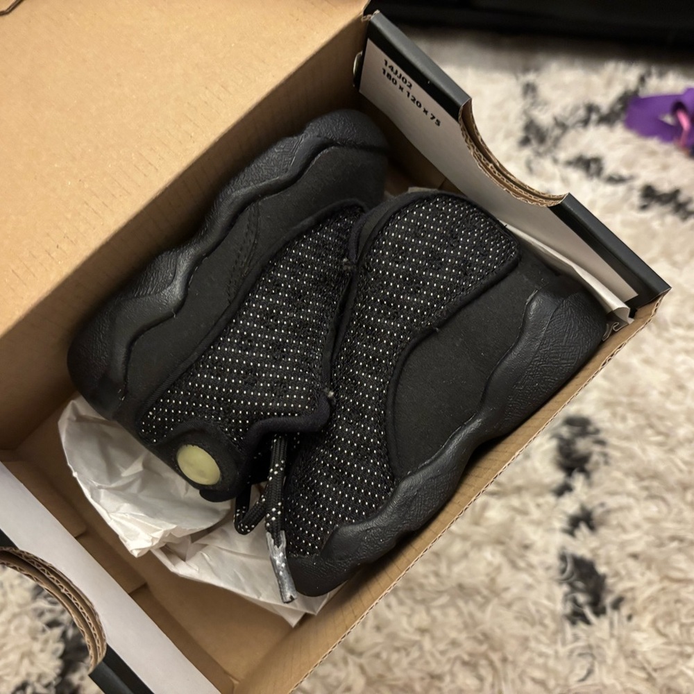 Jordan Kids Black and Gray Sneakers